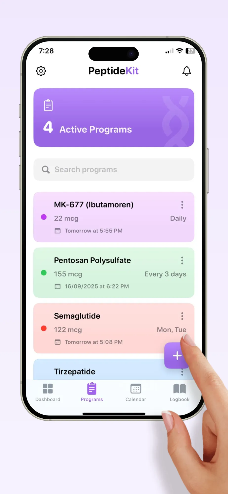 Creating peptide protocols in PeptideKit